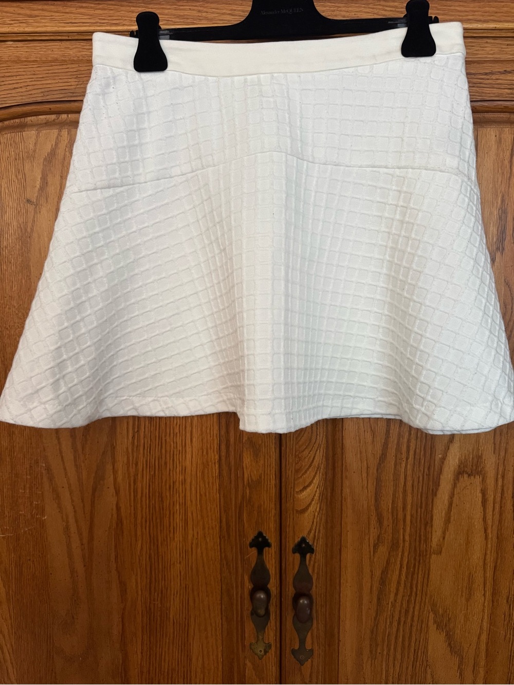 Banana Republic White Textured Skirt